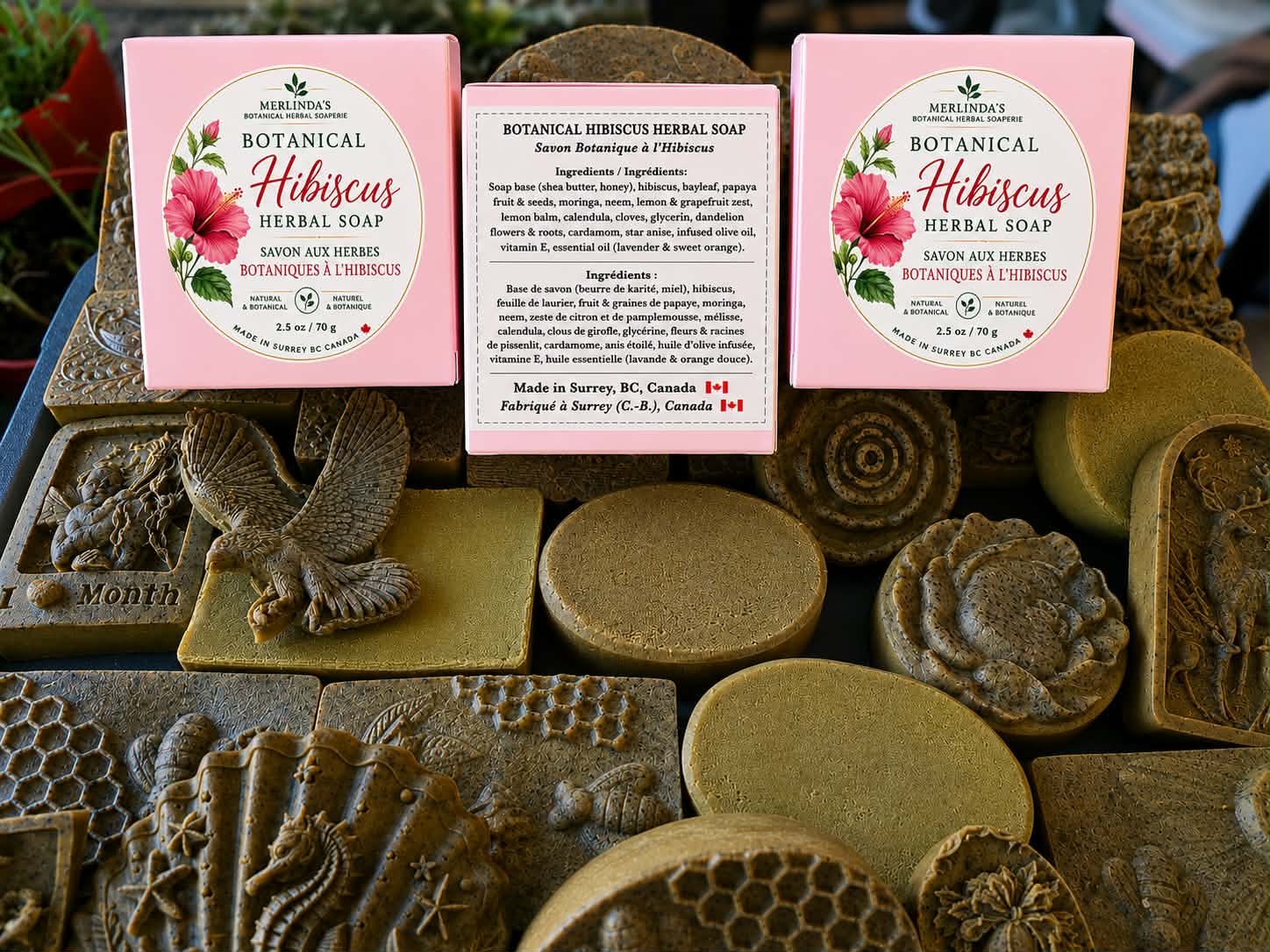 Merlinda's Botanical Hibiscus Herbal Soap