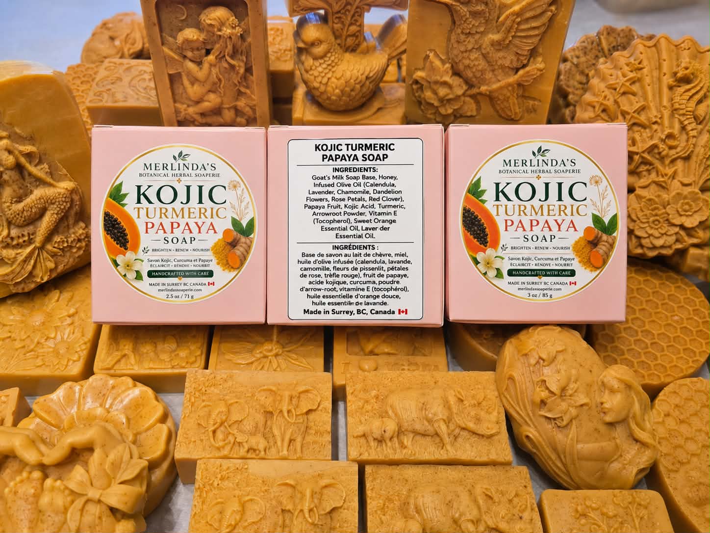 Merlinda's Kojic Turmeric Papaya Soap
